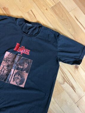 The Beatles Black Graphic T-Shirt